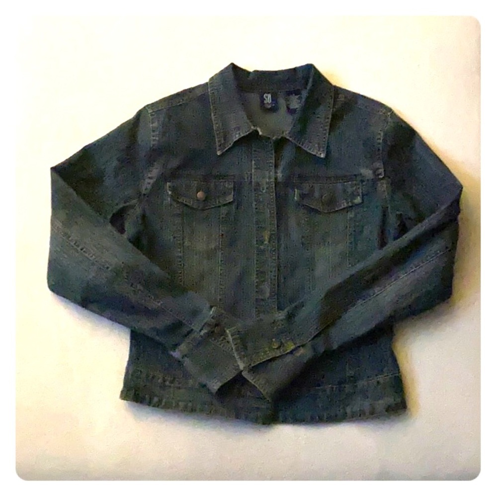 Jean Jacket by SO, Size Large